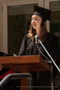 Mirianna Sternhagen delivers the student address