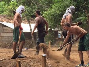 diggin foundations for a church in the dusty nicaraguan soil